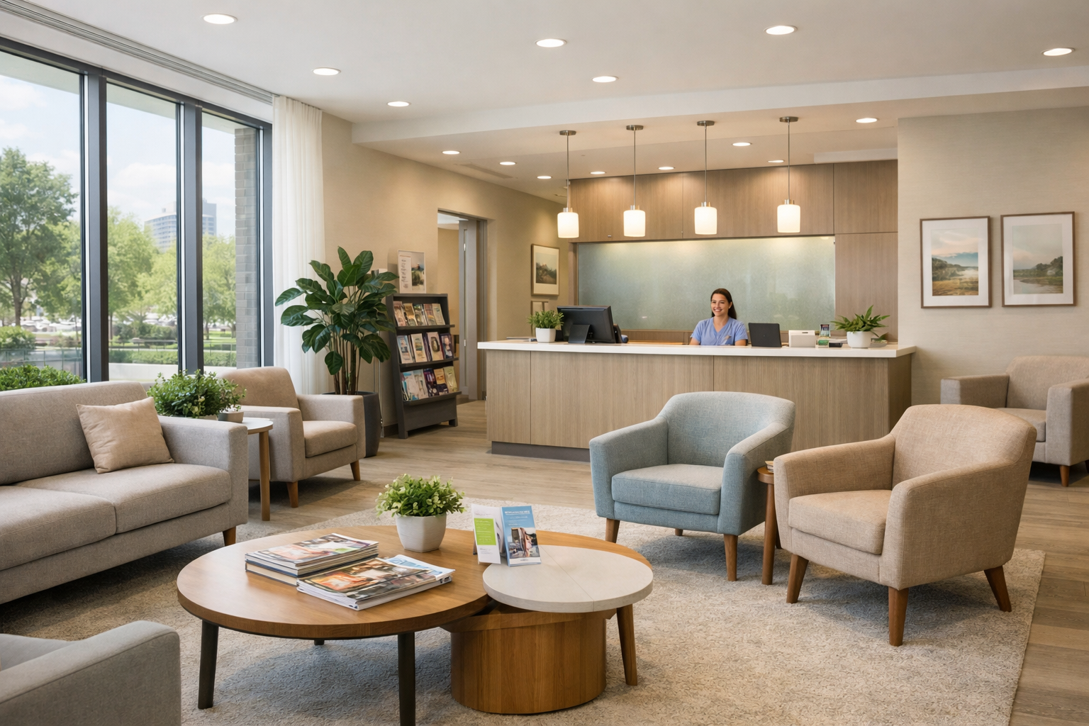 Comfortable waiting room